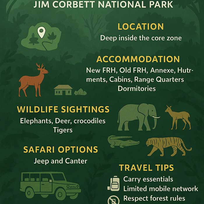 Dhikala forest lodge information