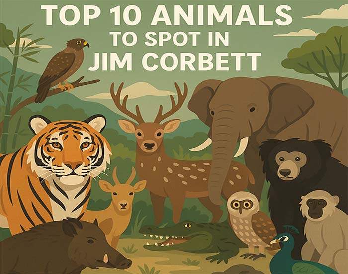 Top 10 animals to spot in Jim Corbett